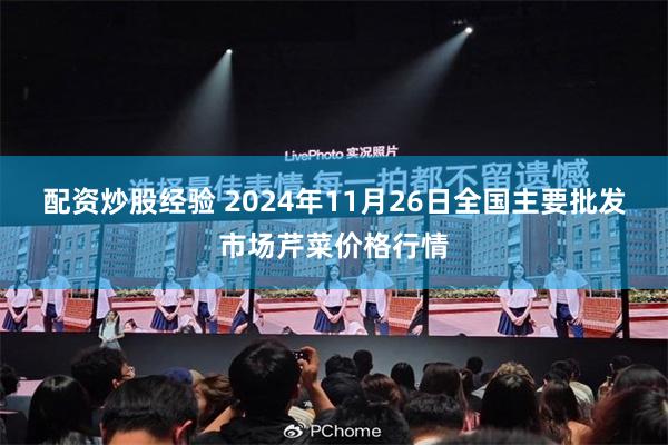 配资炒股经验 2024年11月26日全国主要批发市场芹菜价格行情