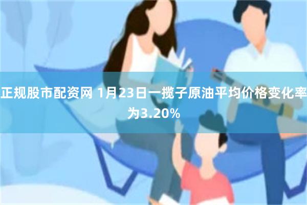 正规股市配资网 1月23日一揽子原油平均价格变化率为3.20%