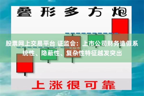 股票网上交易平台 证监会：上市公司财务造假系统性、隐蔽性、复杂性特征越发突出